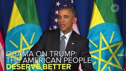 Download Video: Obama On Trump: The American People Deserve Better