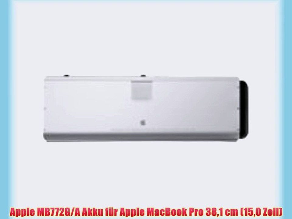 Apple MB772G/A Akku f?r Apple MacBook Pro 381 cm (150 Zoll)