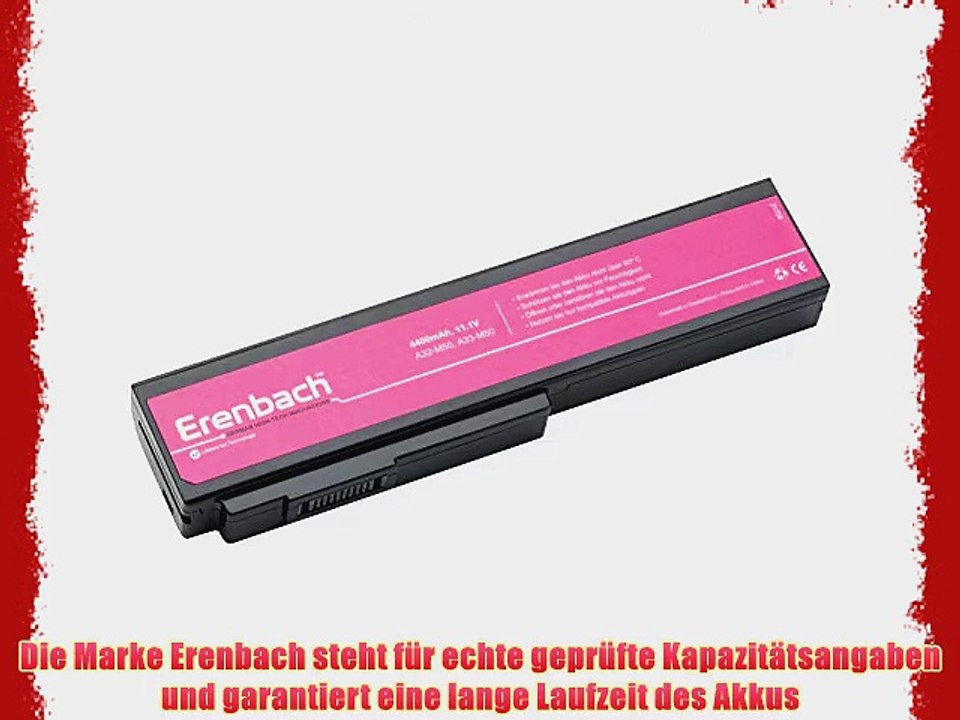 Erenbach Laptop Akku mit 4400mAh 108/111V f?r Asus 53Jg Asus G50 Asus G50E Asus G50T Asus G50VT