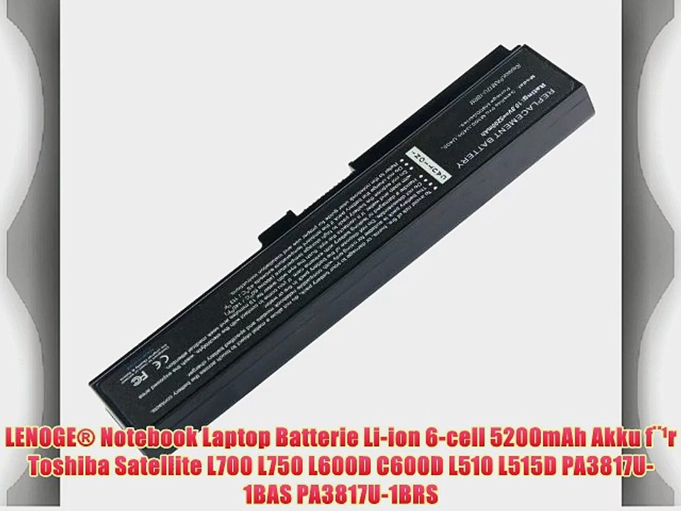 LENOGE? Notebook Laptop Batterie Li-ion 6-cell 5200mAh Akku f??r Toshiba Satellite L700 L750
