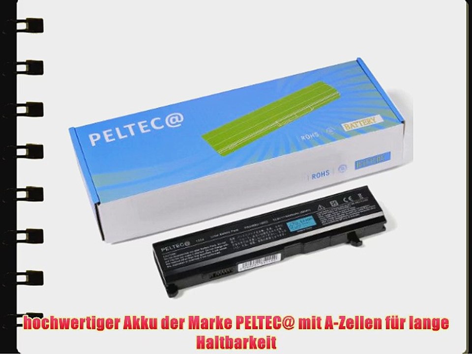 PELTEC@ Premium Notebook Laptop Akku 4400mAh passend f?r TOSHIBA ersetzt PA3399U-1BAS PA3399U-1BRS