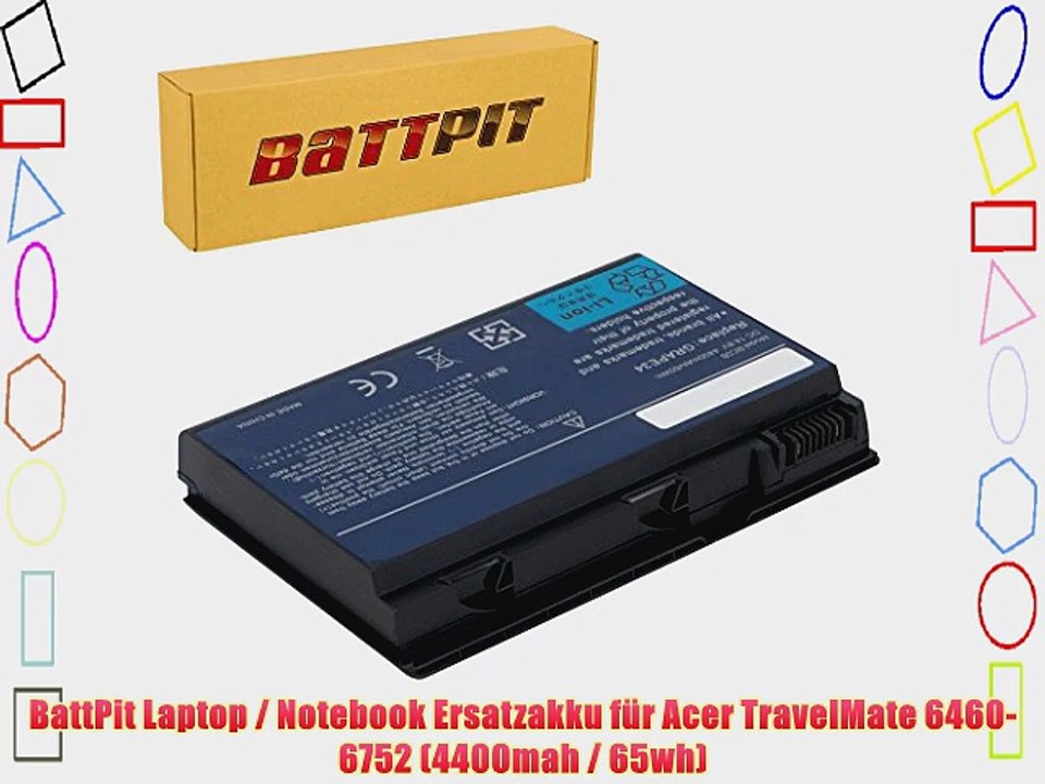 BattPit Laptop / Notebook Ersatzakku f?r Acer TravelMate 6460-6752 (4400mah / 65wh)
