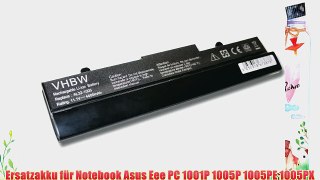 vhbw Li-Ion Akku 4400mAh (10.8V) schwarz f?r Notebook Laptop Asus Eee PC 1005P 1005HA 1001P