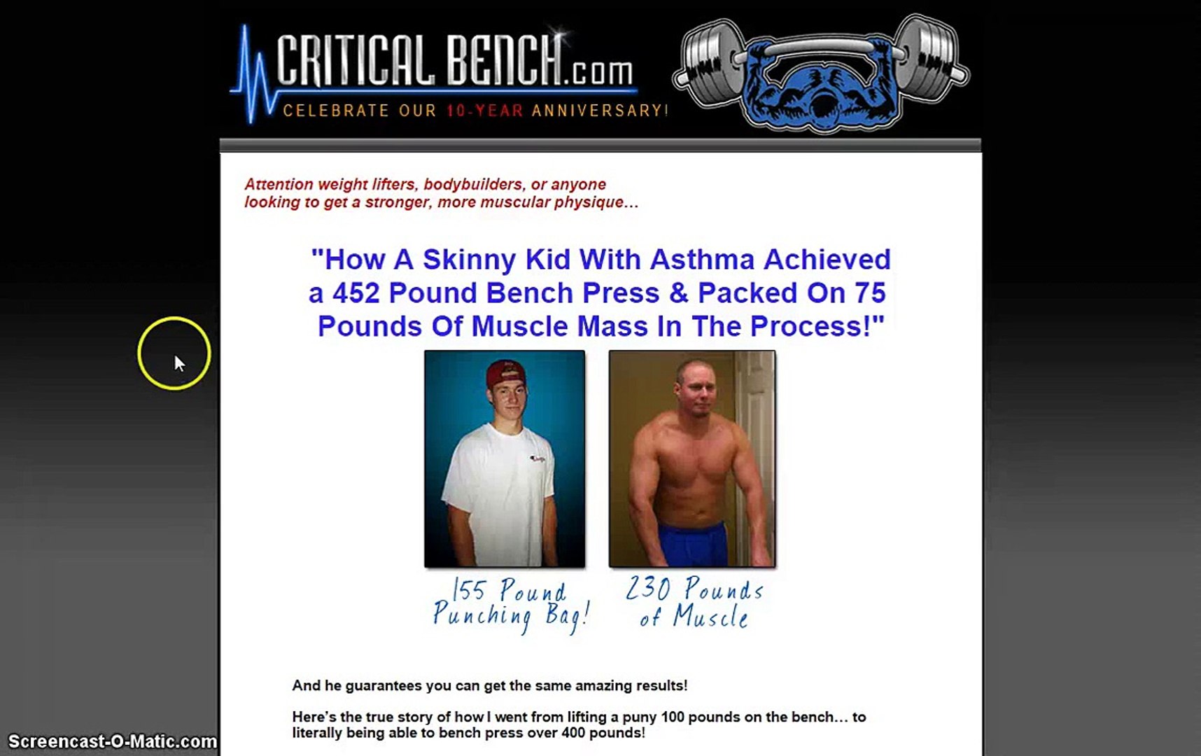 The Critical Bench Program 2 0 By Mike Westerdal Review Is It