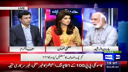 Haroon Rasheed explains deep internal problems in PTI-HD Videos