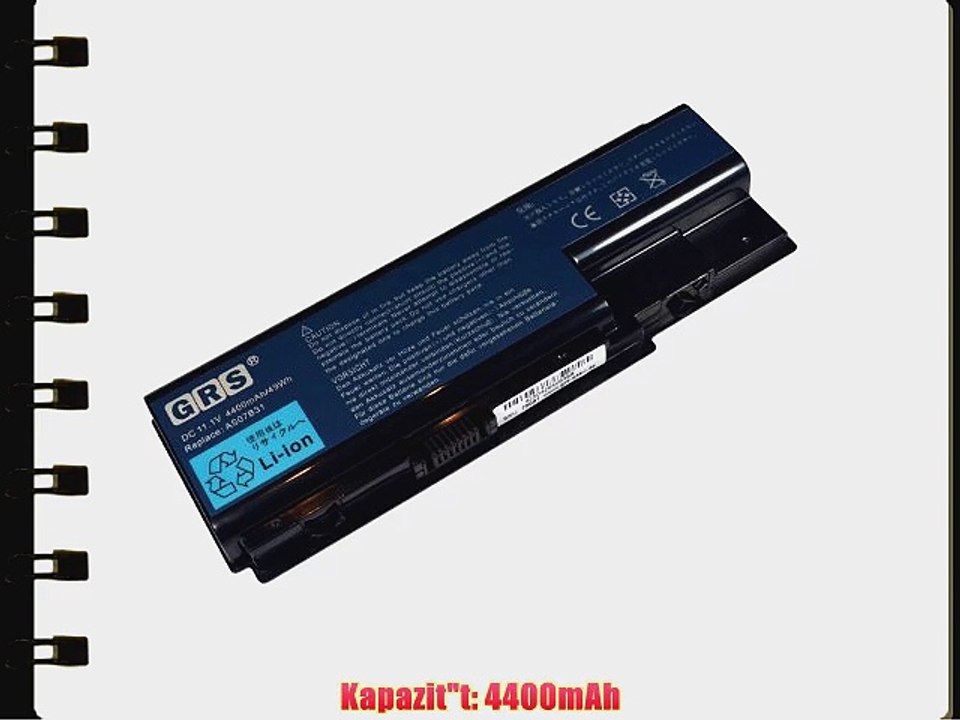 GRS Notebook Akku AS07B41 Acer Aspire 4400mAh11.1V Li-Ion Accu Laptop Batterie