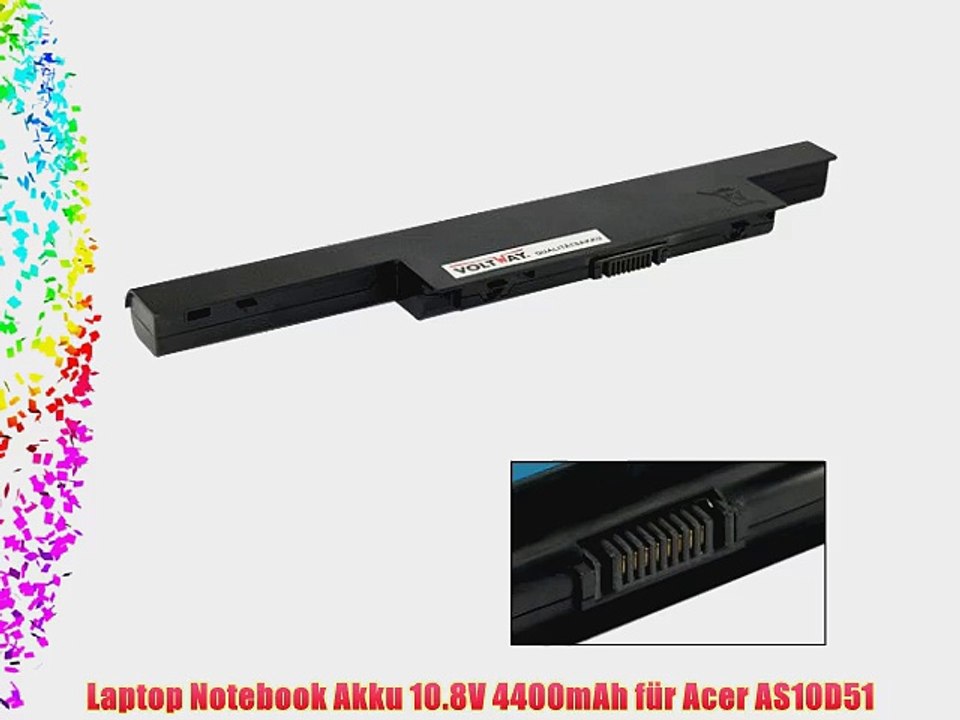 Laptop Notebook Akku 10.8V 4400mAh f?r Acer AS10D51
