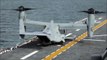 Osprey Tilt Rotor Aircraft - Lands On Japanese Ship Hyuga