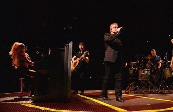 Lady Gaga Performs Ordinary Love with U2 in New York City, Night 5 - July 26th 2015