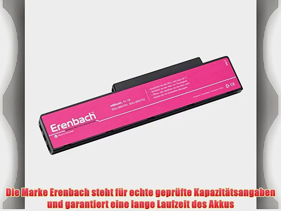 Erenbach Laptop Akku mit 4400mAh 108/111V f?r Fujitsu-Siemens Amilo Li3710 Fujitsu-Siemens