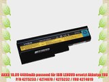 AKKU 10.8V 4400mAh passend f?r IBM LENOVO ersetzt Akkutyp FRU P/N 42T5233 / 42T4670 / 42T5232