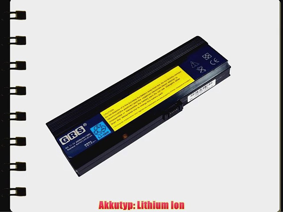 GRS Notebook Akku CGR-B/6H5 Acer 6600mAh11.1V Li-Ion Accu Laptop Batterie