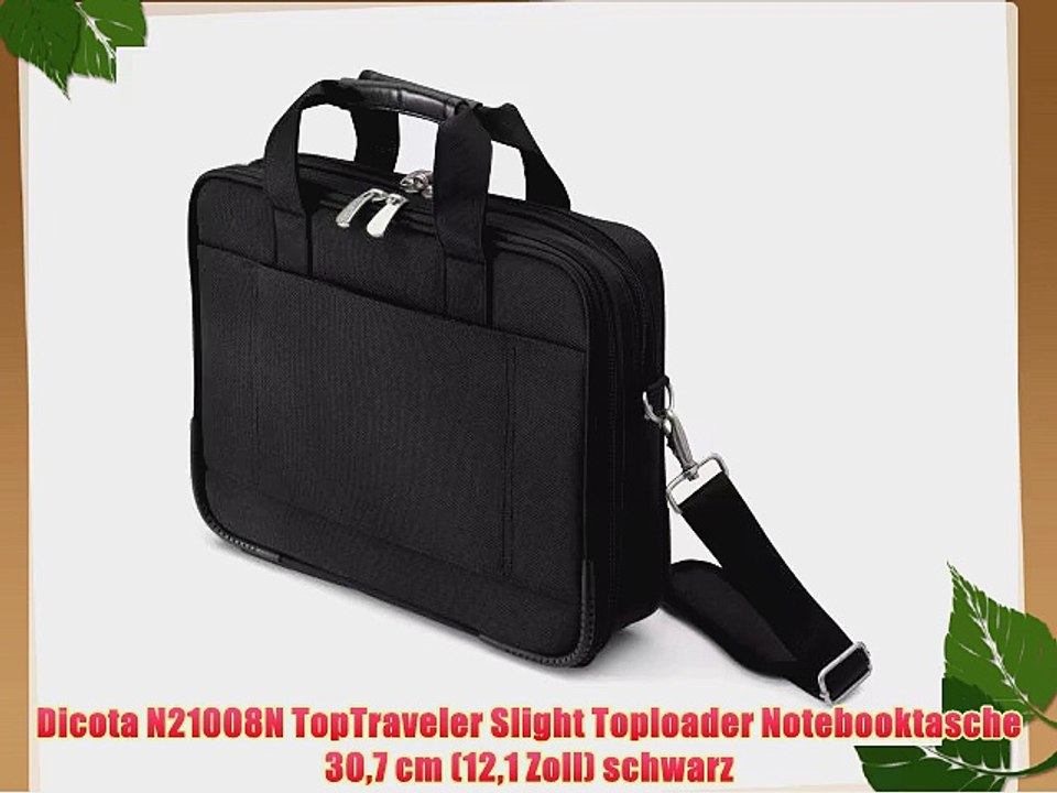 Dicota N21008N TopTraveler Slight Toploader Notebooktasche 307 cm (121 Zoll) schwarz