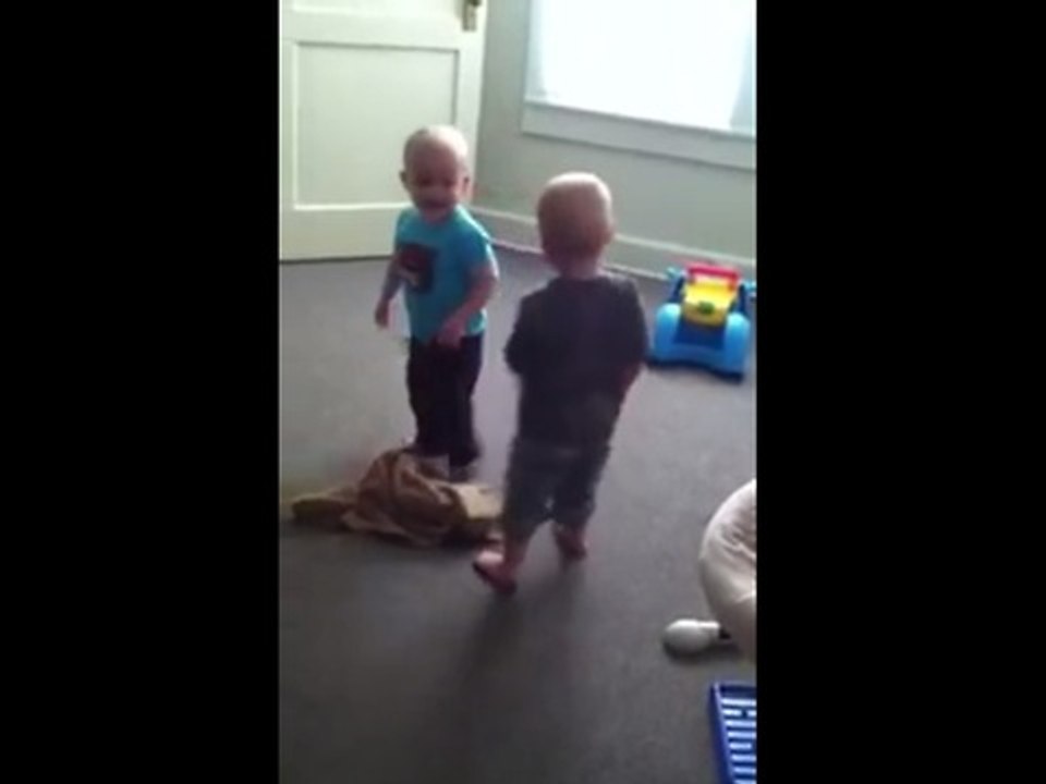 Twin brothers square off in adorable dance battle