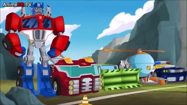 Transformers Rescue Bots Optimus vs The Rescue Bots vs Trex