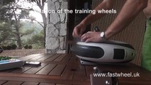 Fixation training wheels in self balancing electric unicycle fastwheel airwheel solowheel ips ninebot