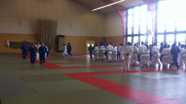 Entraînement de l'équipe de France féminine de judo