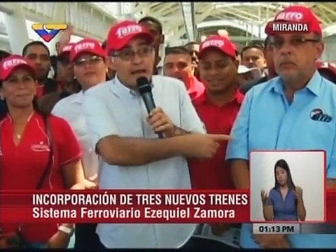 Incorporan 3 nuevos trenes al ferrocarril de Valles del Tuy