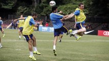 FC Barcelona training session: Second session at the American University in DC