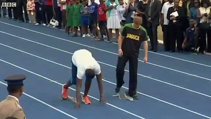Watch Race Between Between Prince Harry & Usain Bolt Olympic Athlete