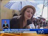 Más de seis mil personas adicionaron en Quito para ser parte de “La Voz”