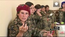 حضور زنان در خط مقدم نبرد با داعش در شمال سوریه