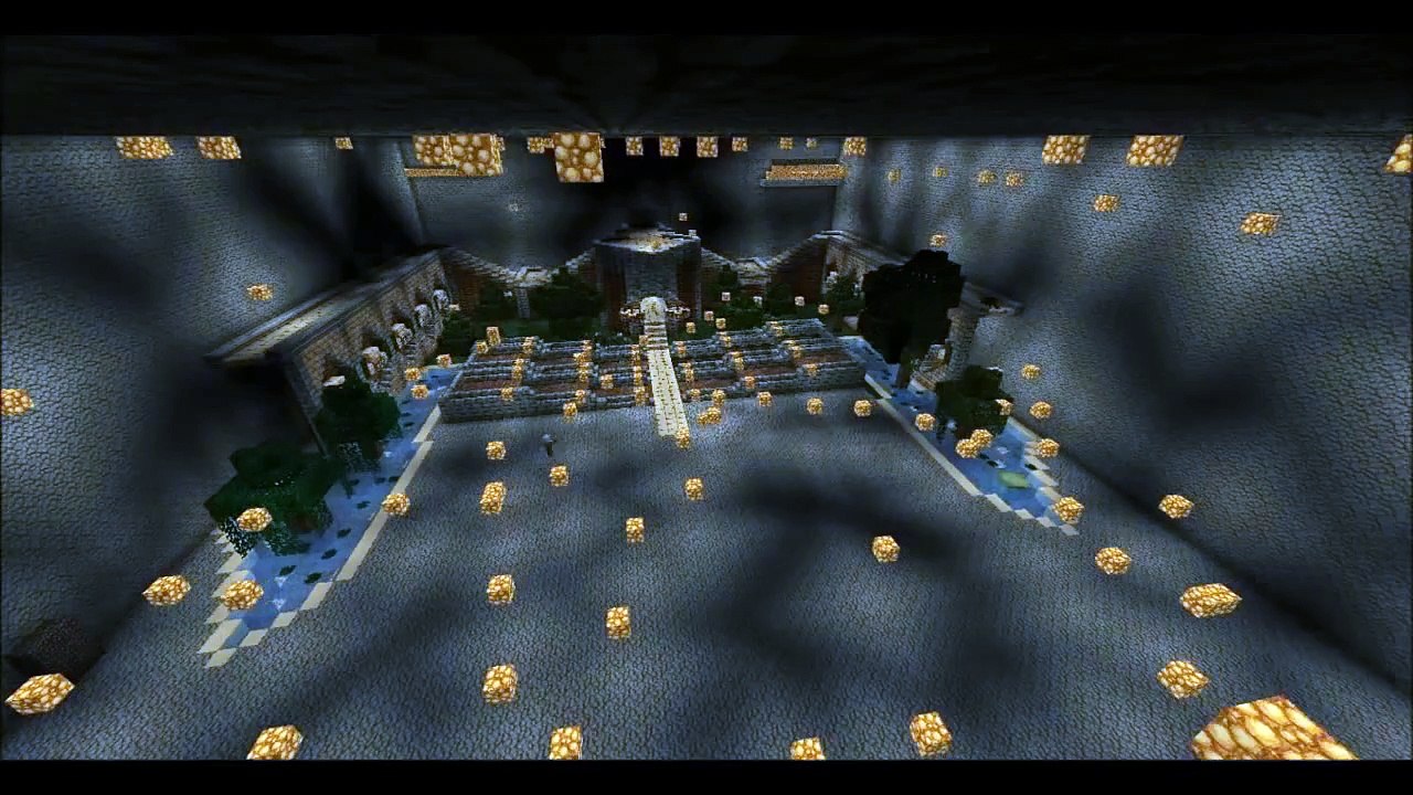 Minecraft/Tekkit epic underground base (speed build)