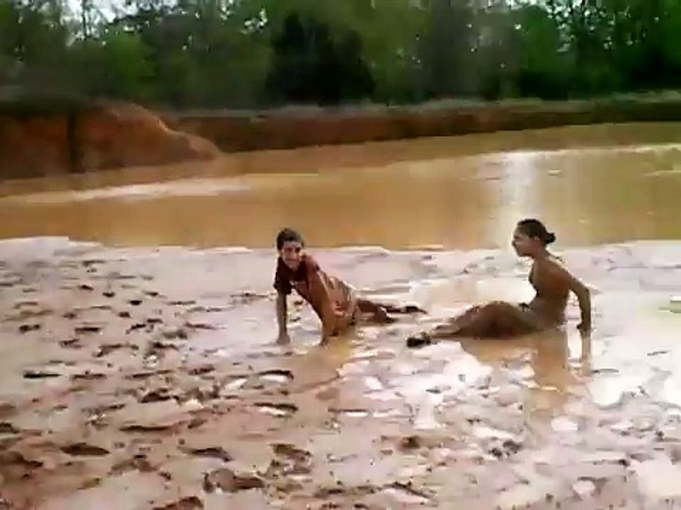 Mud wrestling