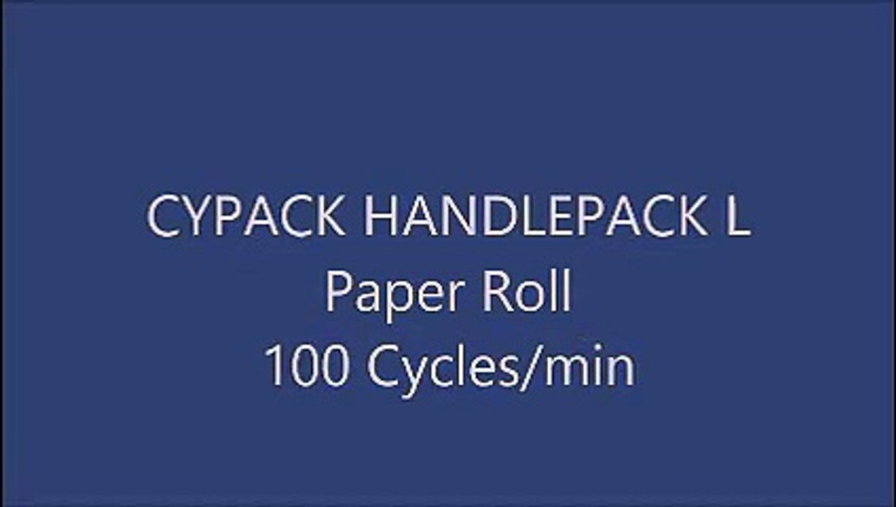 CYPACK Carry handle applicator Handle pack L 100 Cycles/min Paper Roll
