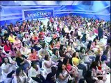 Helen Ganzarolli tira a saia e fica só de calcinha (programa Silvio Santos) 12/05/2013.