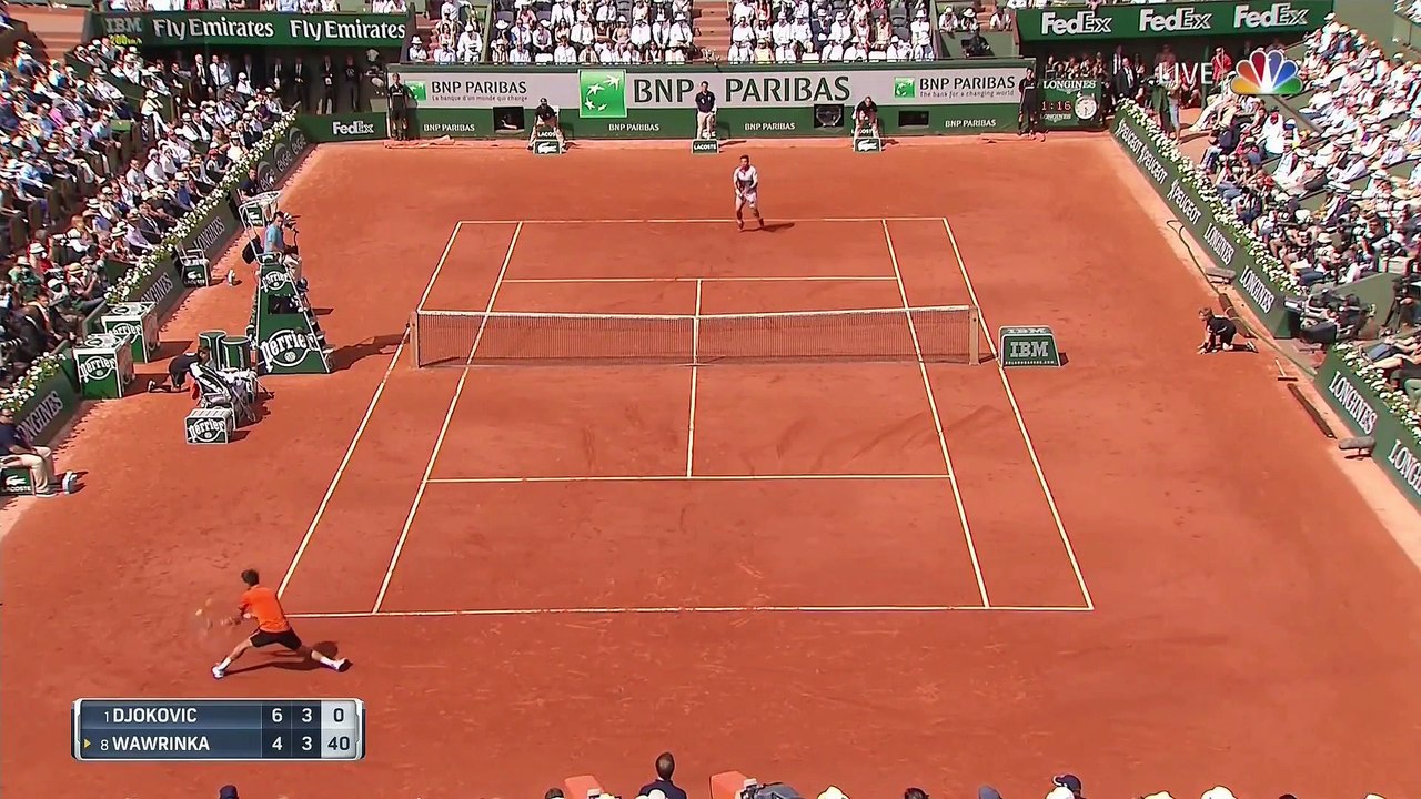 2015-06-07 Roland Garros Final - Wawrinka vs Djokovic (highlights HD)