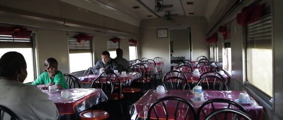 Tazara Train 2010 - April 2010 - Breakfast, approaching Mbeya