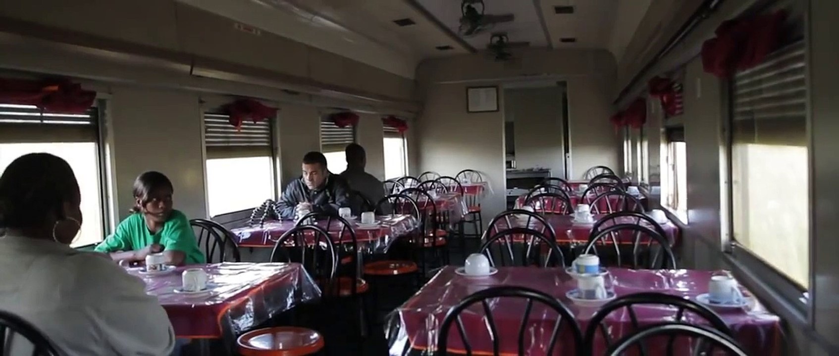 Tazara Train 2010 - April 2010 - Breakfast, approaching Mbeya