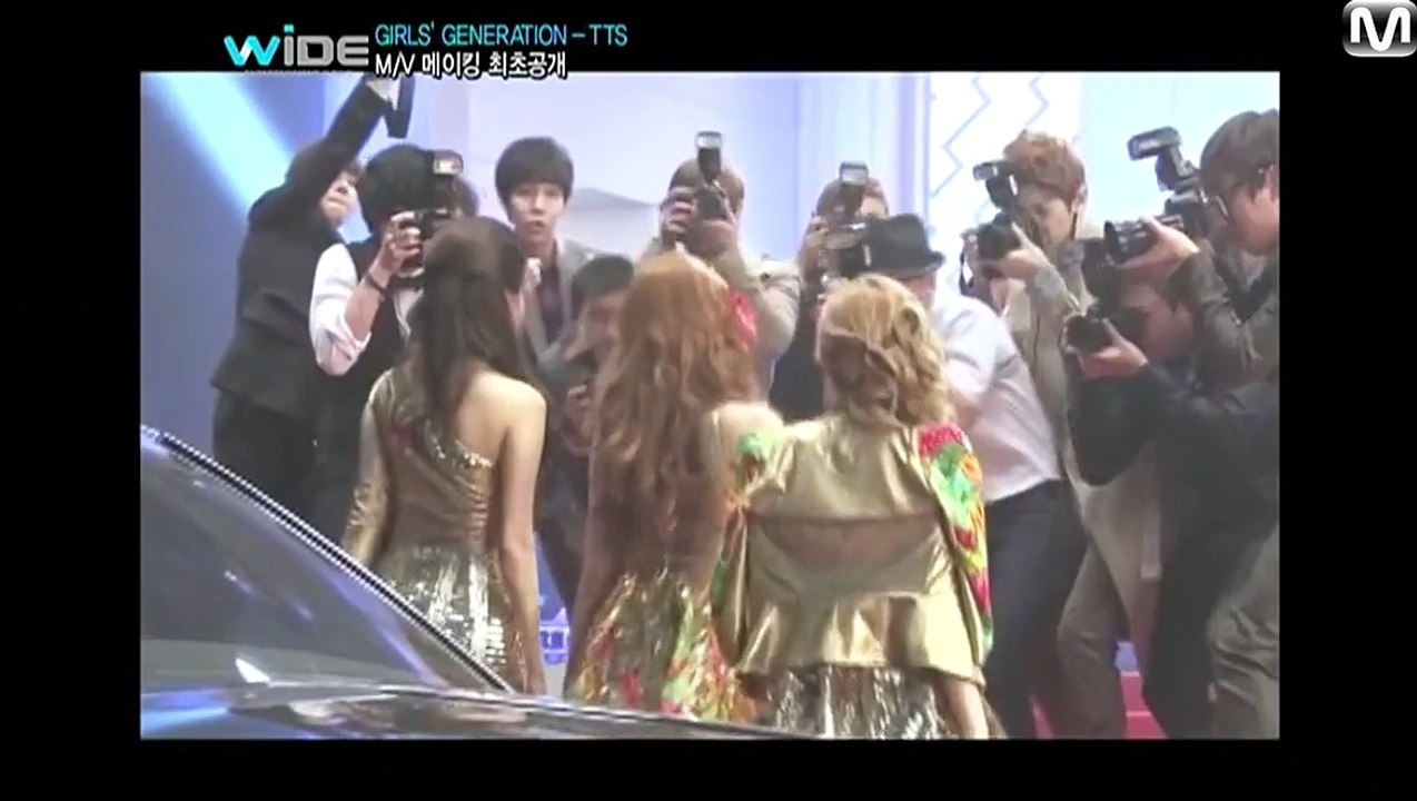 SNSD TTS Twinkle MV w/ Chanyeol Baekhyun Sehun Kai Behind the scenes May 3, 2012 GIRLS' GENERATION