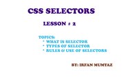 Learn CSS in URDU/HINDI lesson # 2 selectors