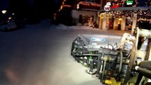 Kramer Radlader räumt Schnee in Lappland