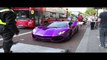 Awesome Supercars in London 2015! (Zonda 760, LaFs, Bugattis) AS SEEN ON ITV NEWS!