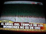 El canal CRÓNICA TV difunde noticia sobre el  Templo de Buenos Aires. Argentina ,agosto 2012
