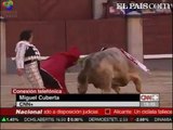 Spanish bullfighter gored by bull