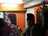 Band of Traveling Gypsy Musicians on Romanian Railroad
