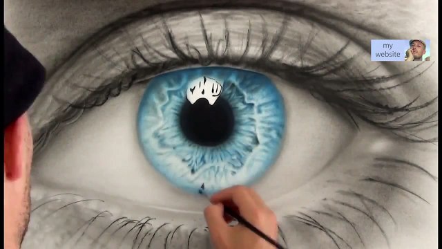 Speed Painting - How to draw a realistic Eye | HD Art Video