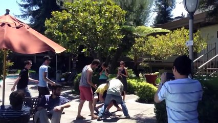 Phong thrown in pool