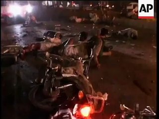 Pakistan - Bomb Blast at Benazir Bhutto Rally