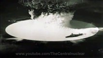 Nuclear explosion baker filmed in slow motion (Operation Crossroads 1946)