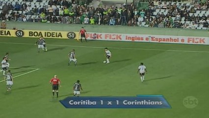 Corinthians empata com Coritiba e fica na vice-liderança
