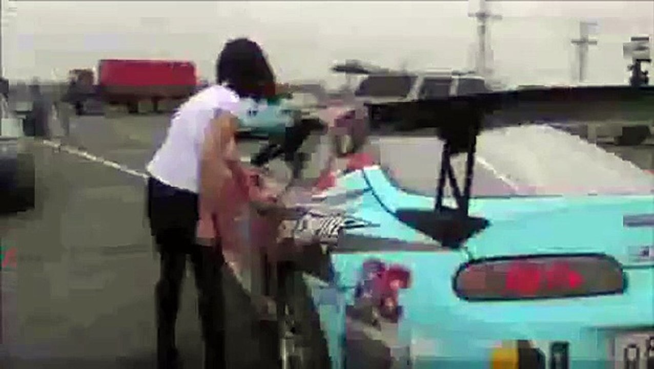 Girl in Toyota Supra