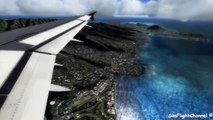 FSX-HD- Aerosoft Airbus X A320 Landing@Hawaii Honolulu i7 OC@3.8GHz Corsair 1600MHz