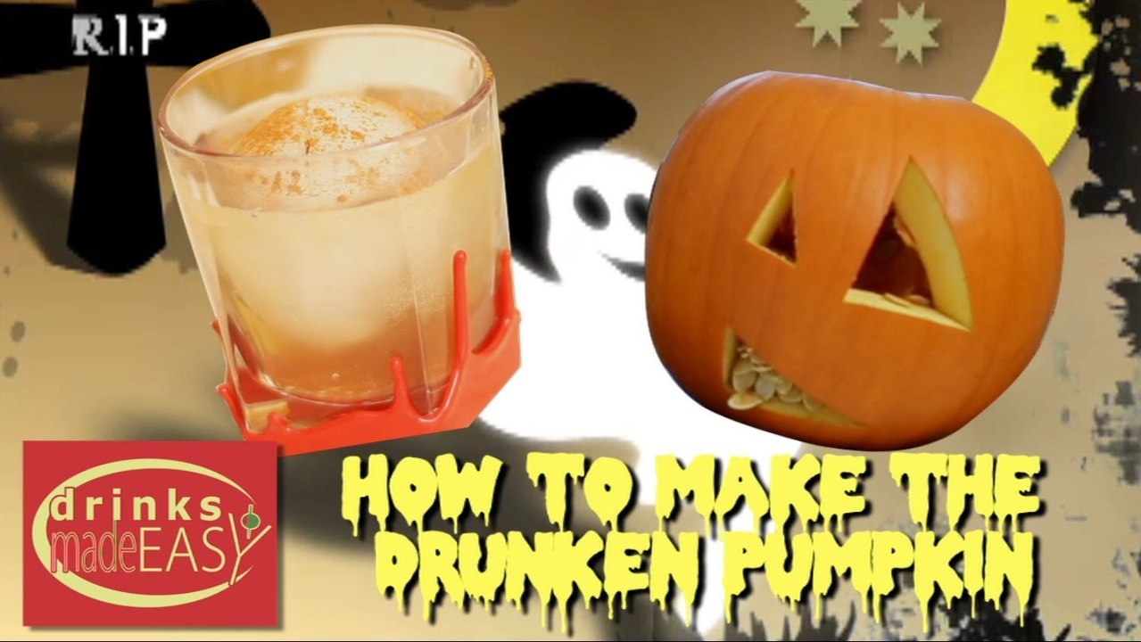 How To Make A Halloween Drunken Pumpkin -Drinks Made Easy