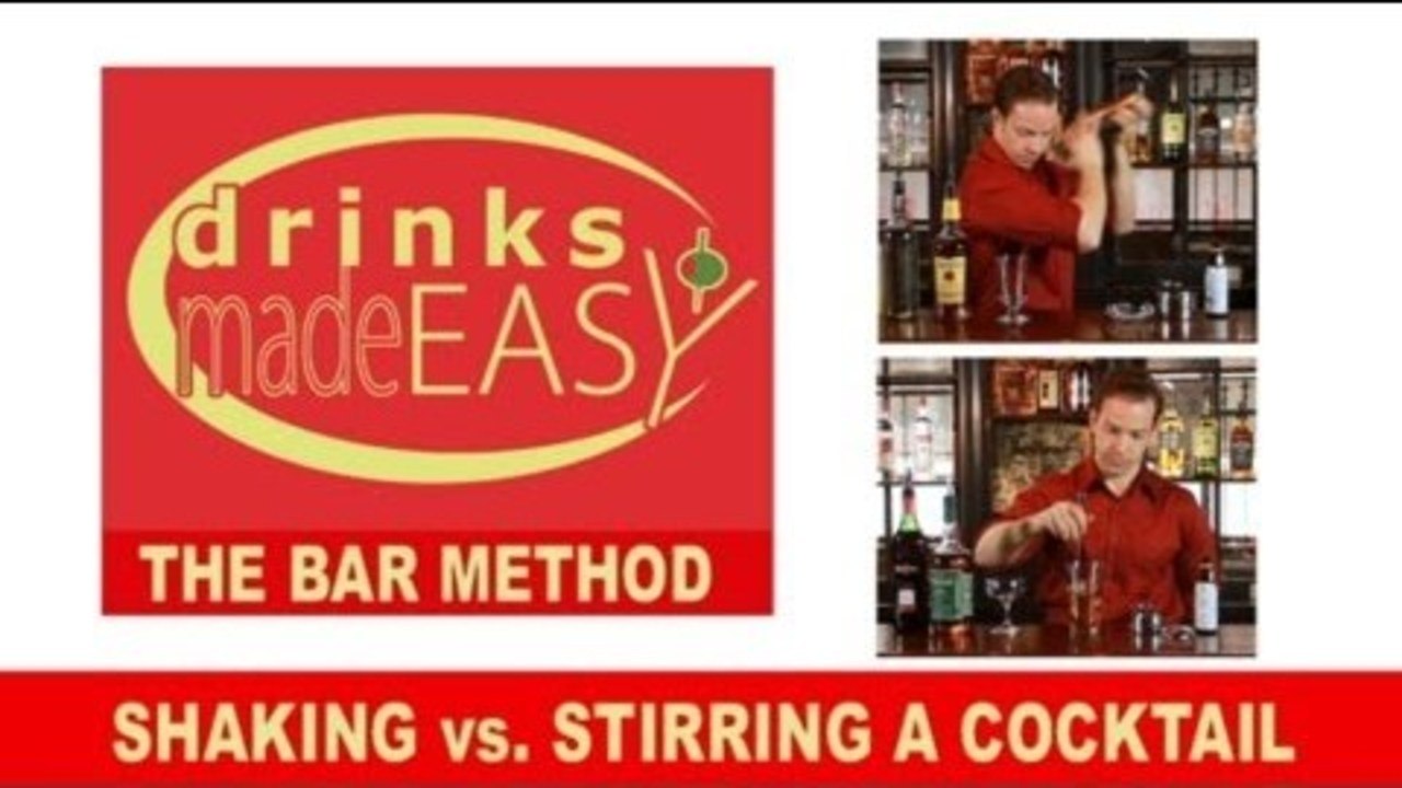 Should you Shake or Stir a cocktail-The Bar Method by Drinks Made Easy