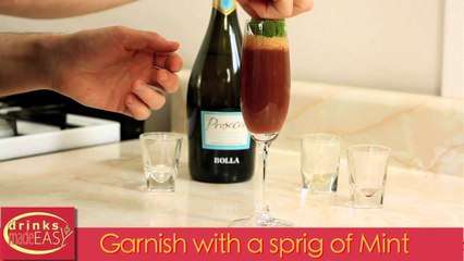How To Make A Thanksgiving Blissini (Bellini Variation) Cocktail-Drinks Made Easy